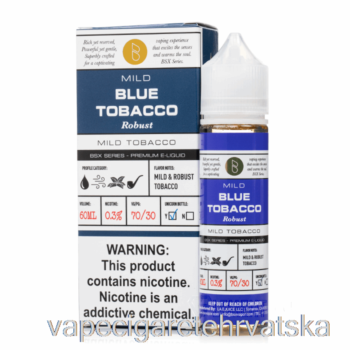 Vape Hrvatska Blue Tobacco - Bsx Series - 60ml 0mg